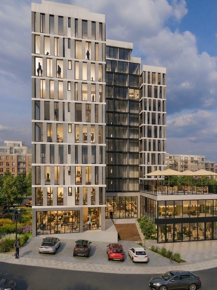 Moonstone Residence gündüz cephe render’ı